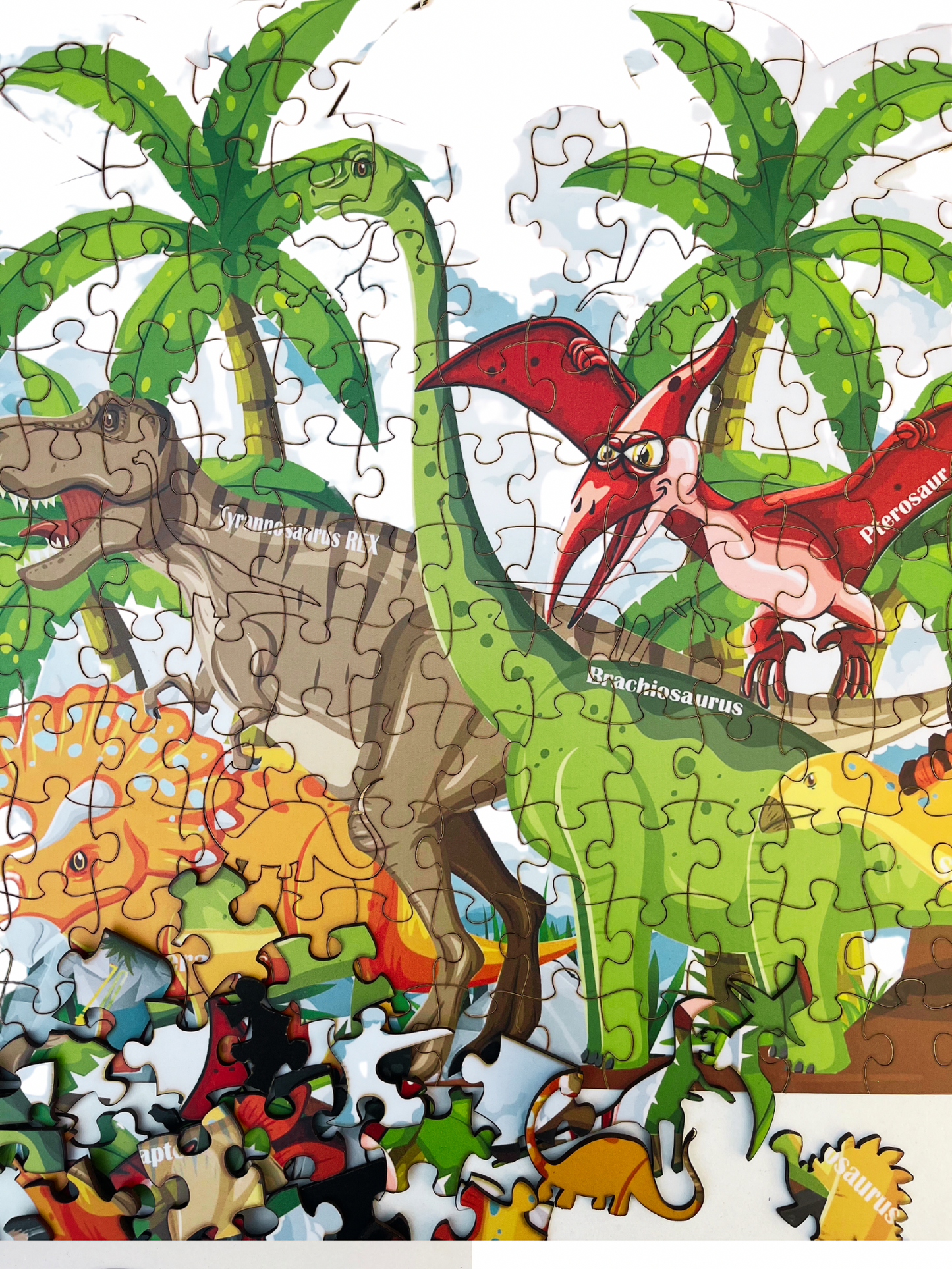 Dino Puzzle Pieces