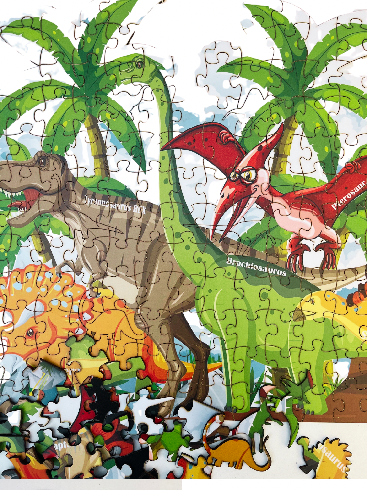 Dino Puzzle Pieces