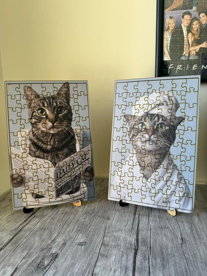 PhotoFrameWoodCat